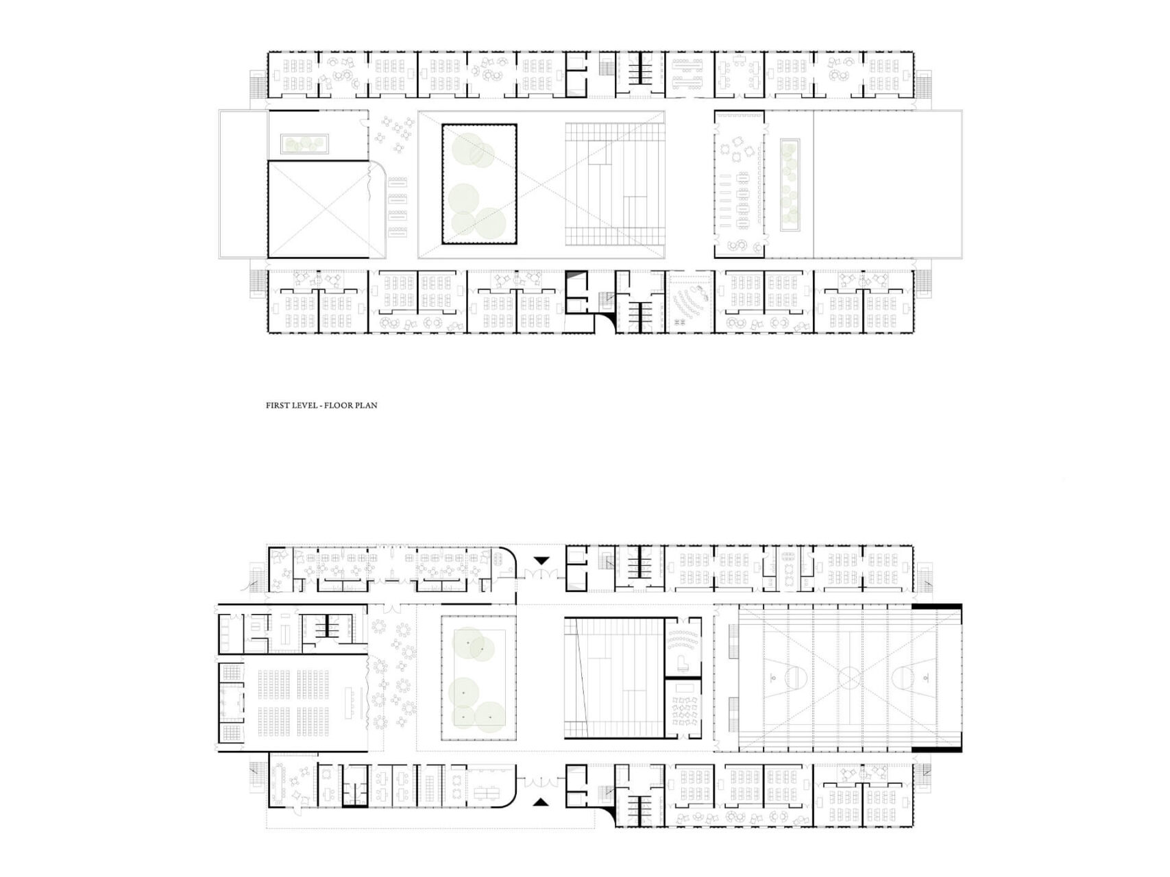 Floor plans Sipario Urbano School